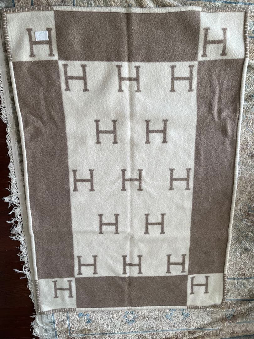 ★エルメス★HERMES★ ブランケット 　プレード アヴァロン★毛布★
