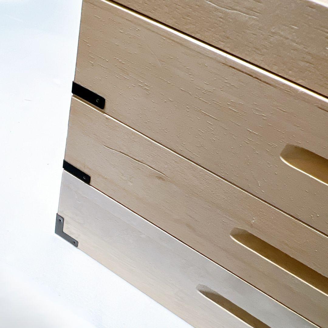 【良品✨送料無料】桐　衣装箱　3段 収納ケース　着物収納　衣装ケース