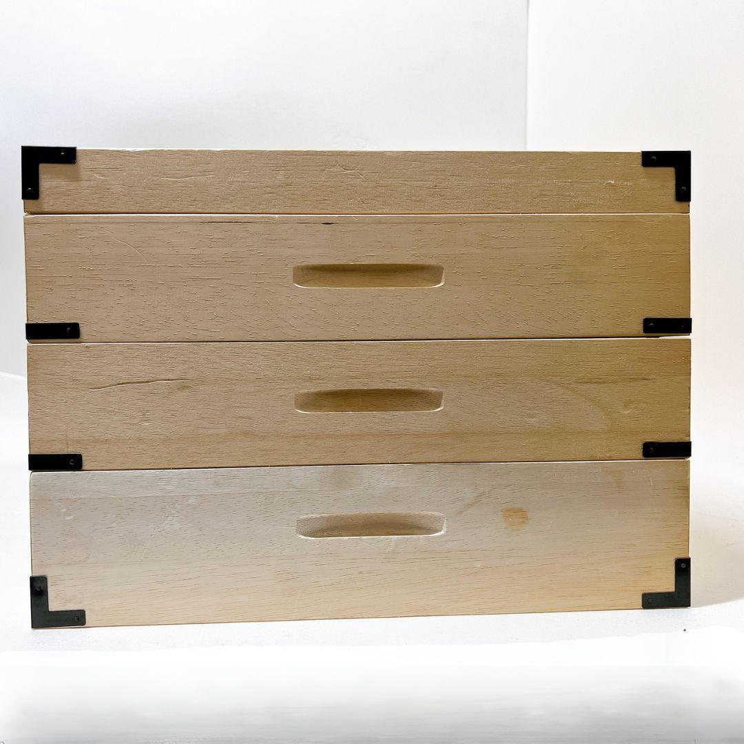 【良品✨送料無料】桐　衣装箱　3段 収納ケース　着物収納　衣装ケース