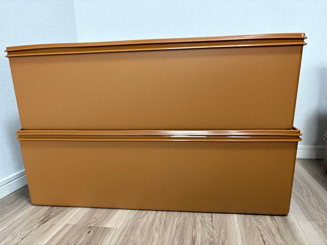 美品❕タッパーウェア ディープロングスーパーケース2個セット