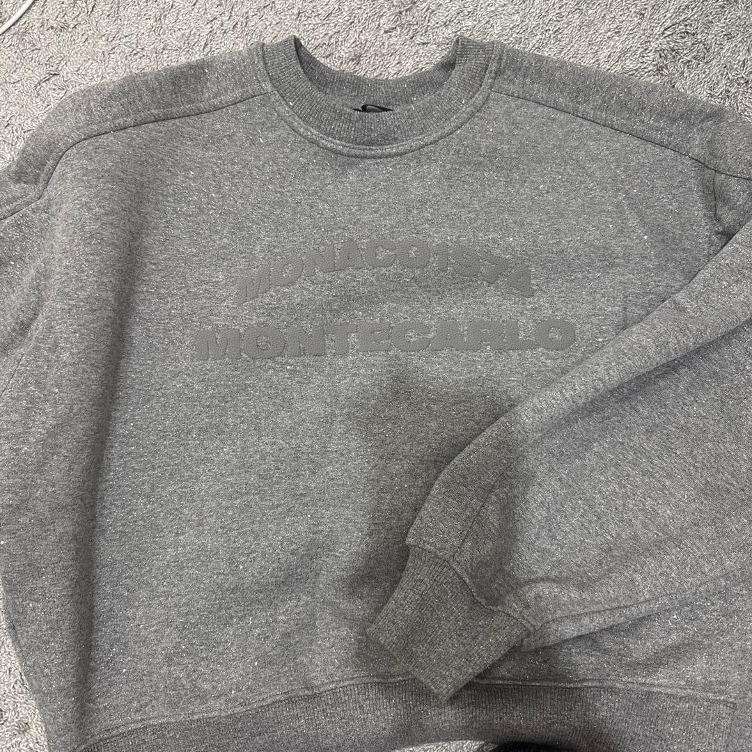 zara グリッターテキストスウェット セットアップ