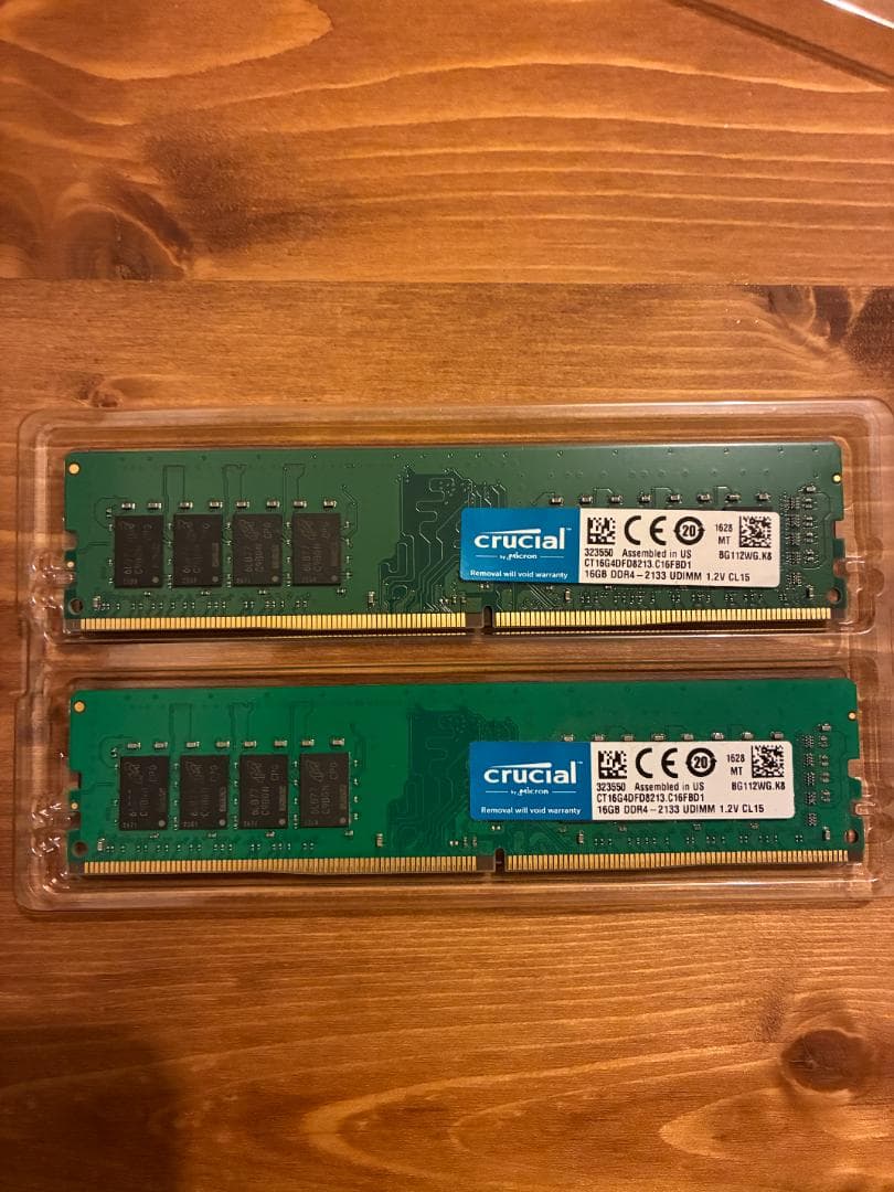 Crucial 32GB（16GB*2）DDR4-2133 UDIMM