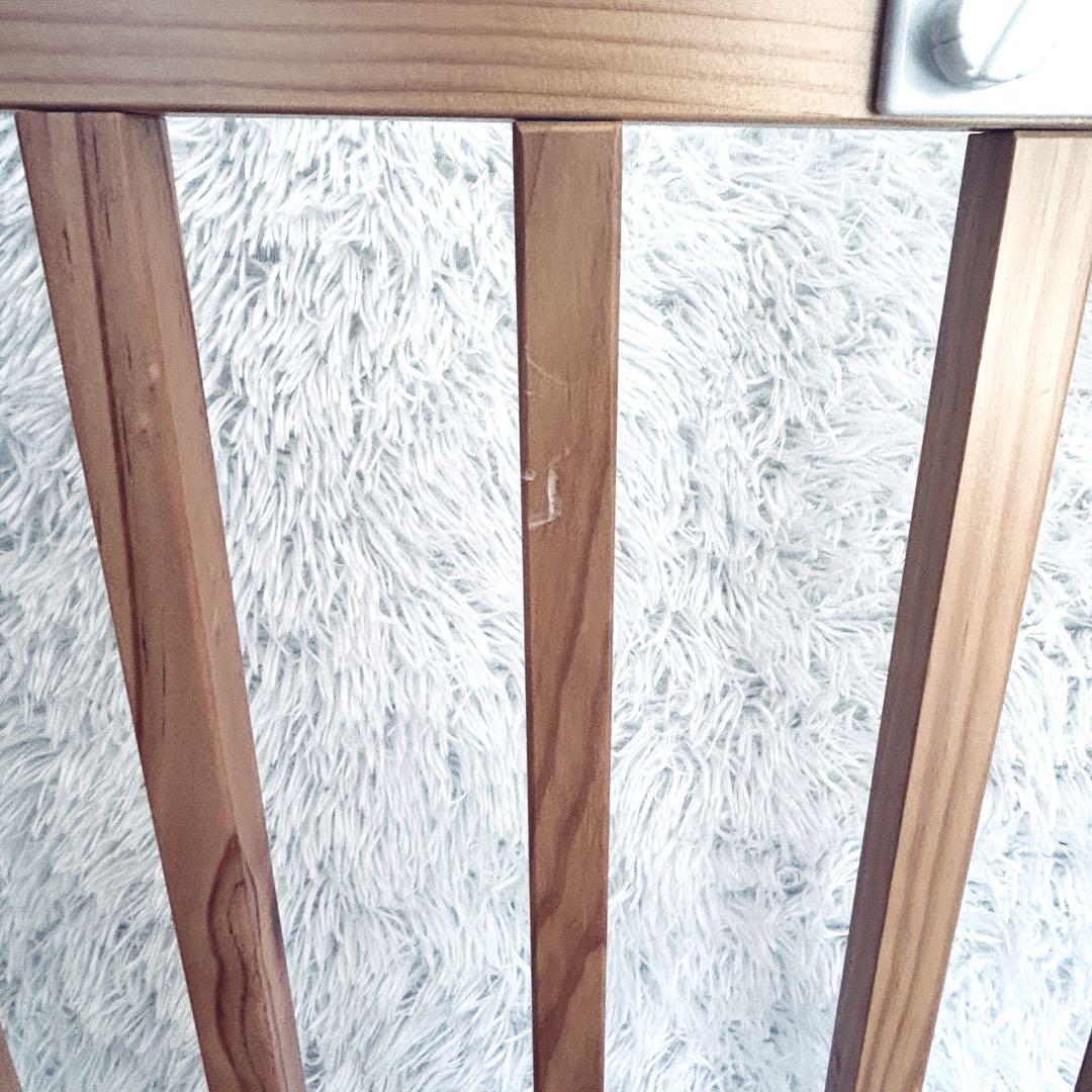 大和屋 そいねーるⅢ　ベビーベッド　ナチュラル サポートベルト付き