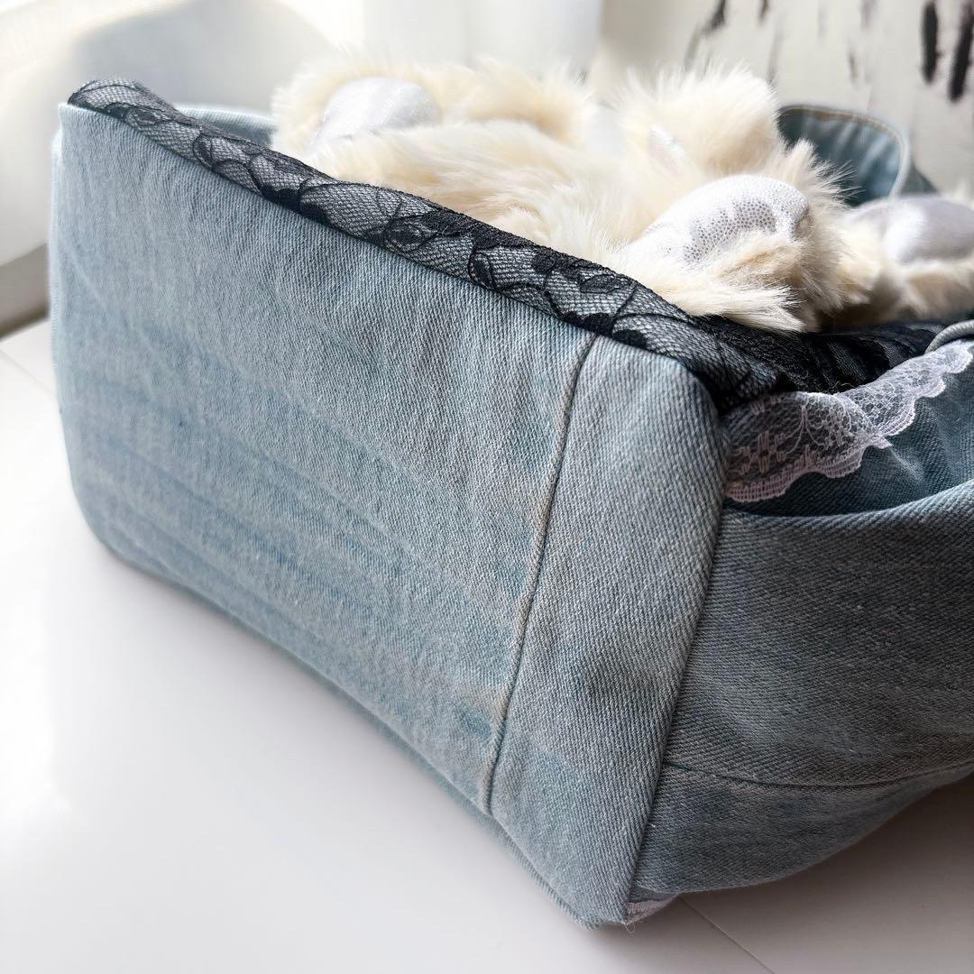 牡*❁様 コヤンイサムチョン　トートバッグ　ルミちゃん　ハンドメイド　デニム