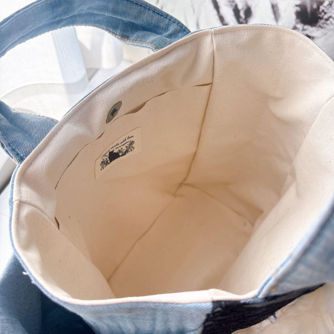 牡*❁様 コヤンイサムチョン　トートバッグ　ルミちゃん　ハンドメイド　デニム