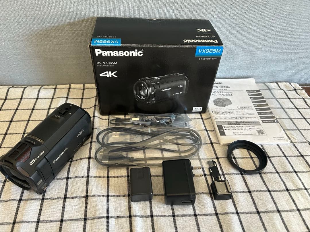 Panasonic HC-VX985M 4Kビデオカメラ　大容量バッテリー付き