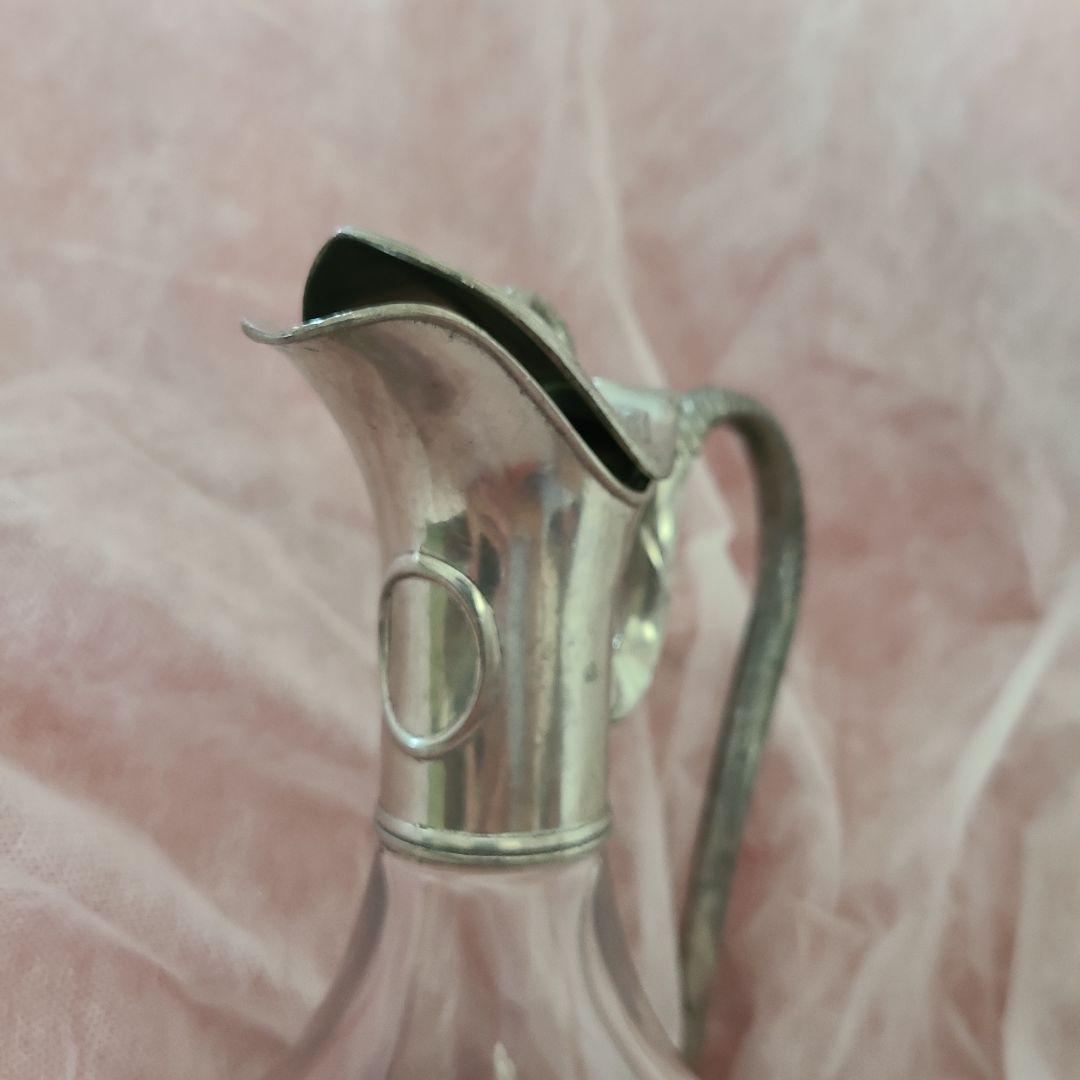 エタンドゥマノワ　フレンチアンティーク　銀製デキャンタ