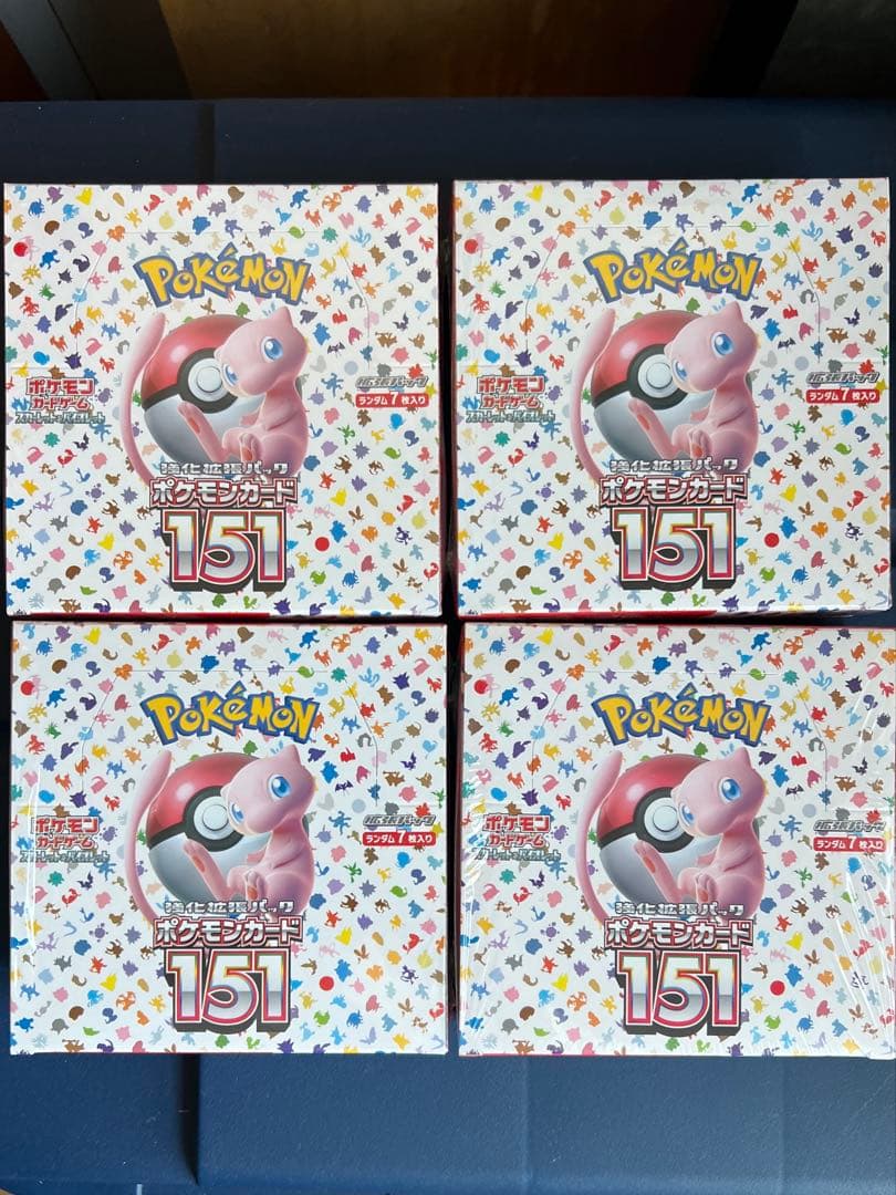 ポケモンカード　151 シュリンク付きBOX 4箱