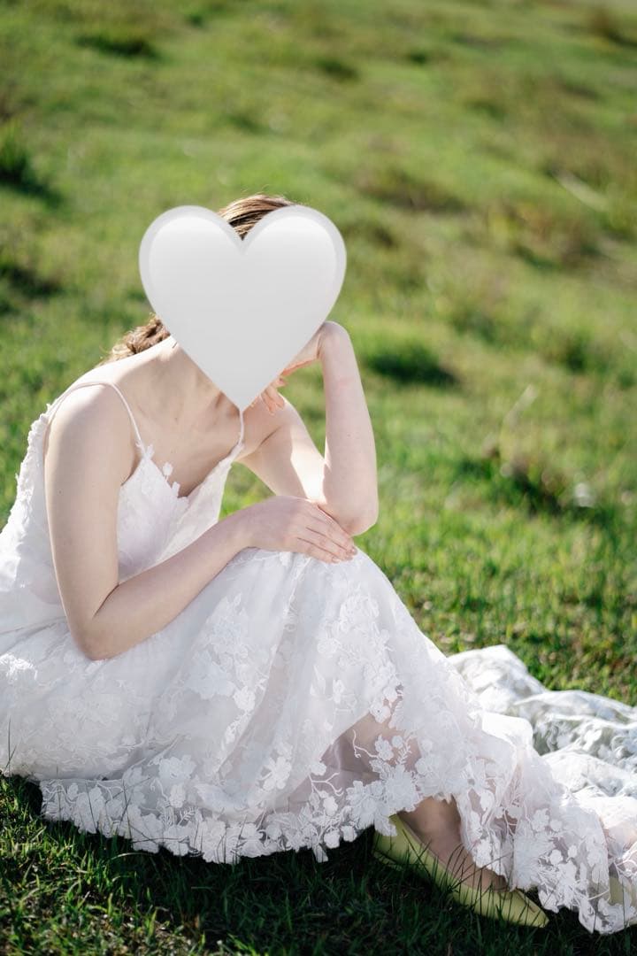 【大幅値下げ】【美品】刺繍レース 背中開き ソフトマーメイドドレス（W230）