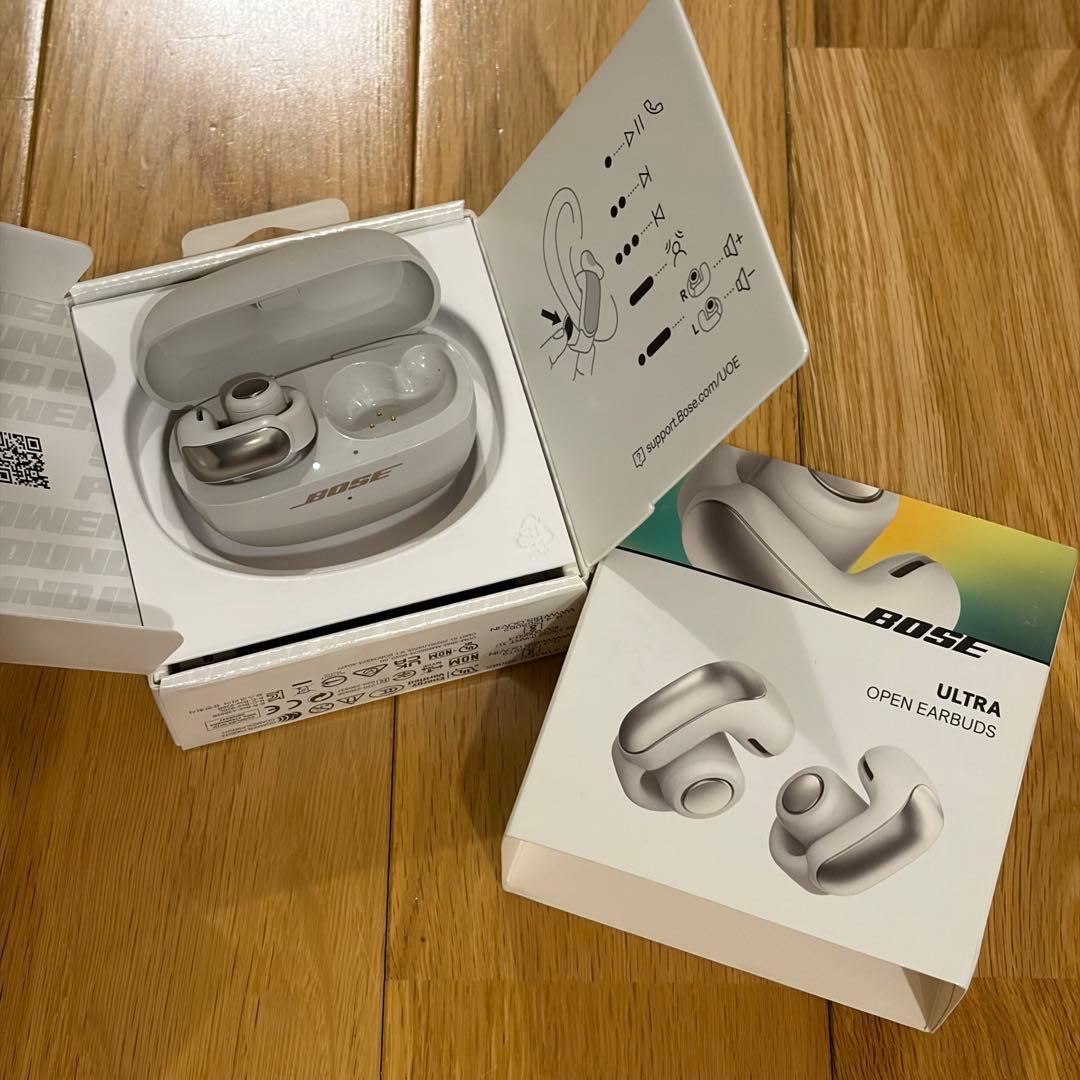 BOSE ULTRA OPEN EARBUDS ホワイトスモーク 左のみ＋充電器