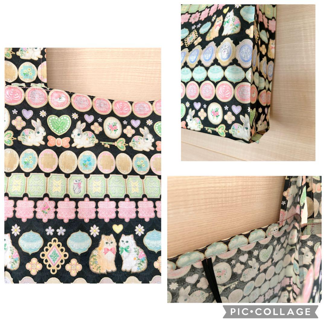 さくら⭐️☆22fabric生地使用☆レジ袋型マイバッグ