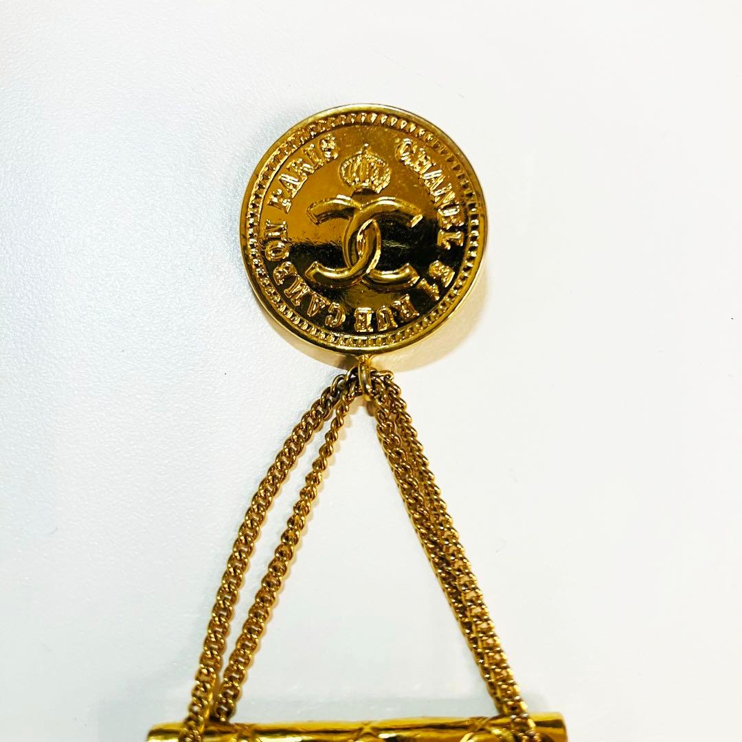 CHANEL ゴールド マトラッセ& ココマーク　ブローチ