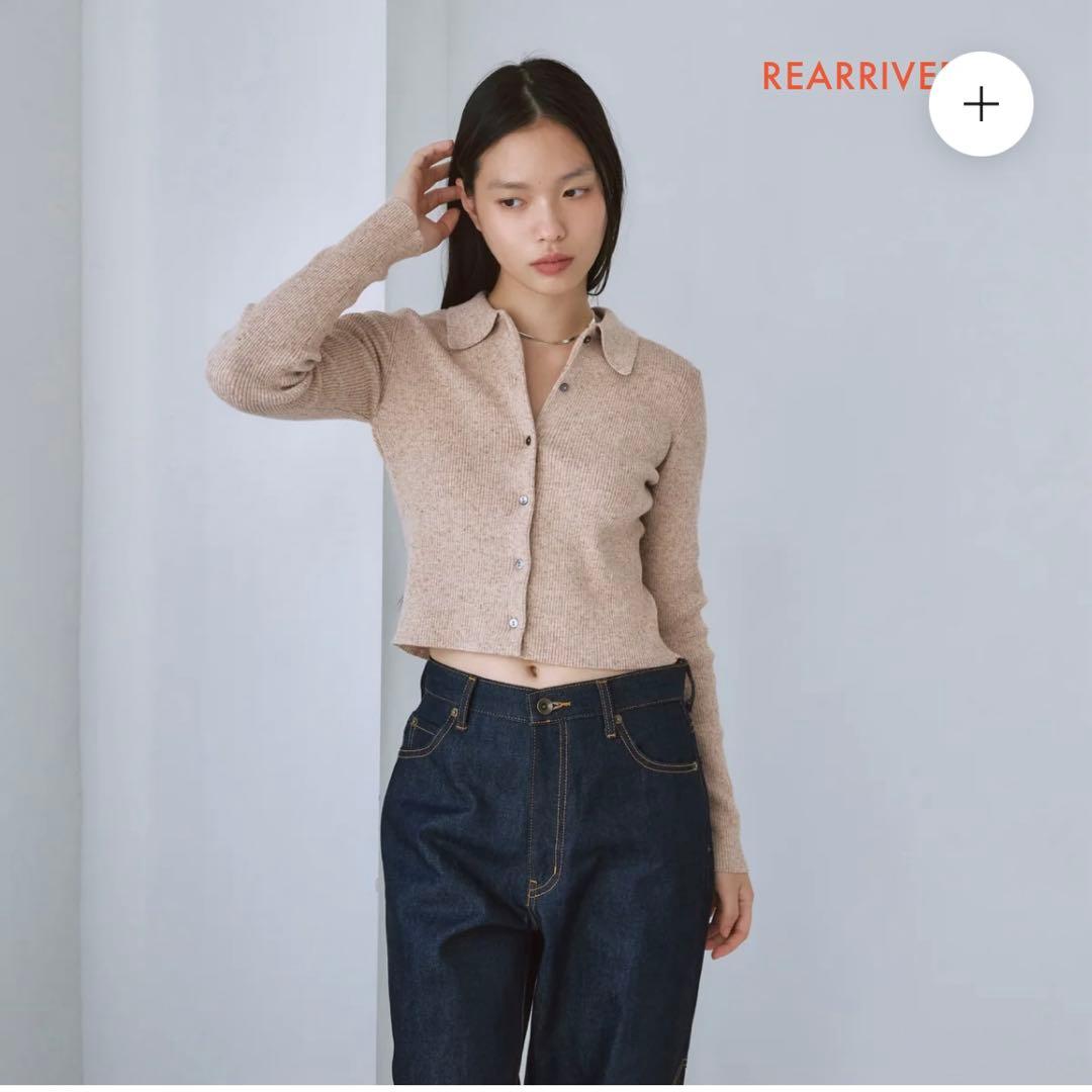 【新品タグ付き】リネンコンビCompactカーディガン