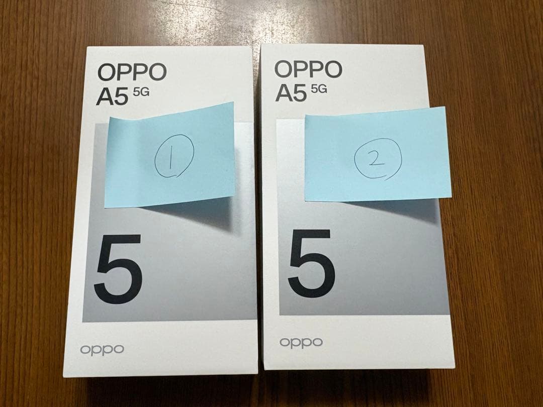 【2台まとめ】OPPO A5 5G グリーン SIMなし