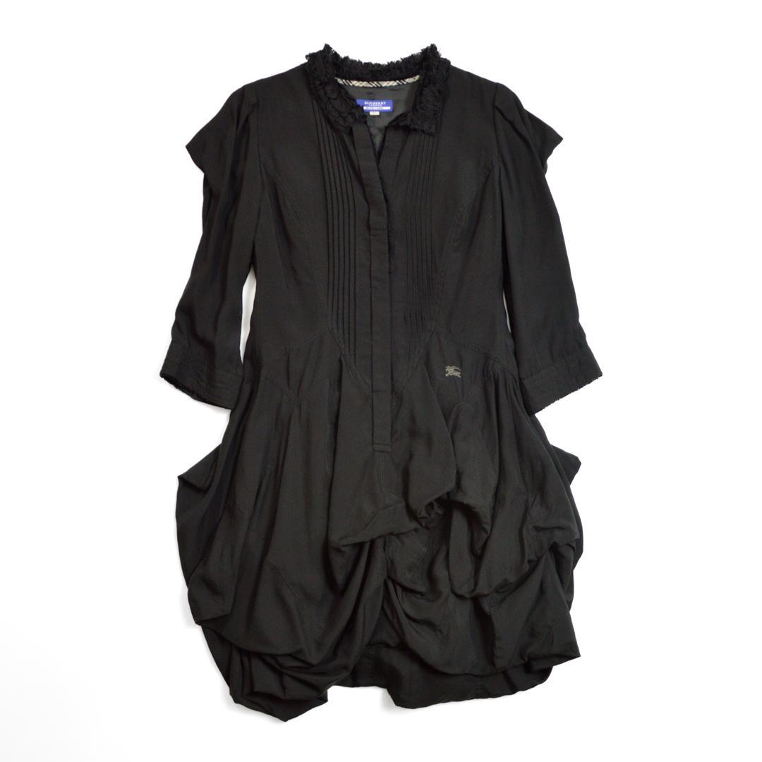 専用【美品】Burberryバーバリーリヨセルイレヘムピンタックシャツワンピース