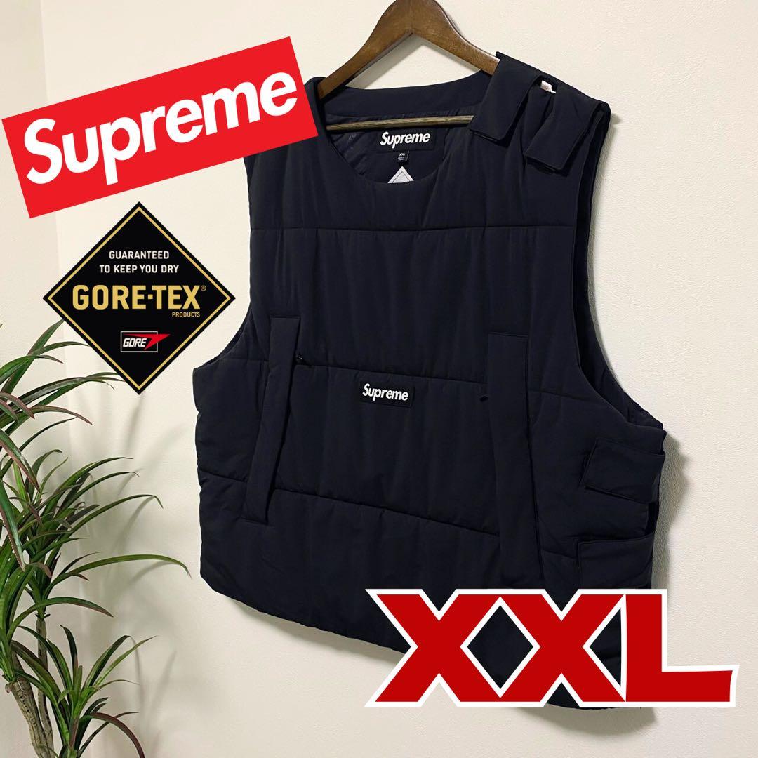 【Supreme】ベスト ゴアテックス 黒 WINDSTOPPER(O0008)