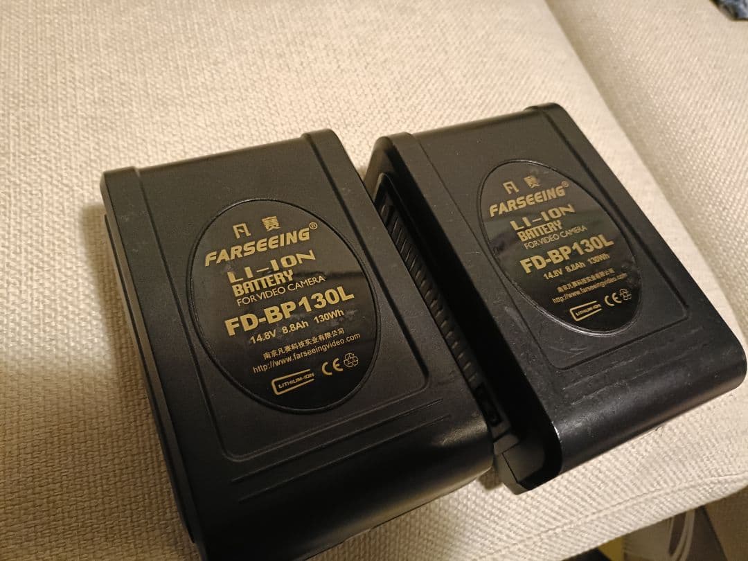 Vマウントバッテリー FARSEEING FD-BP130L ×2本 動作確認済