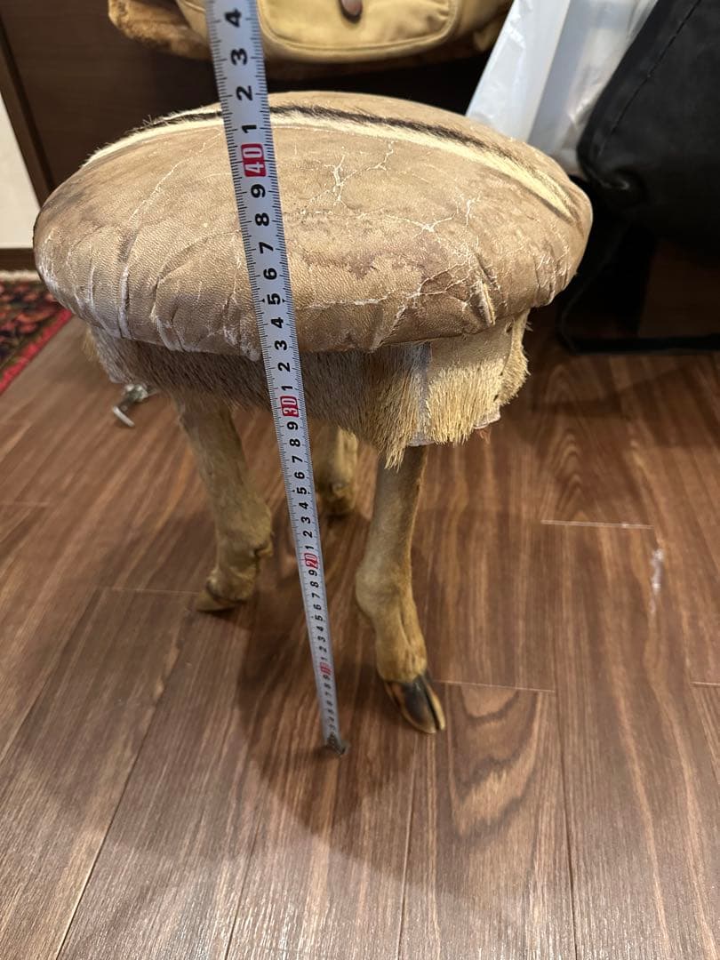 動物の足デザイン スツール　アンティーク剥製　ユニーク