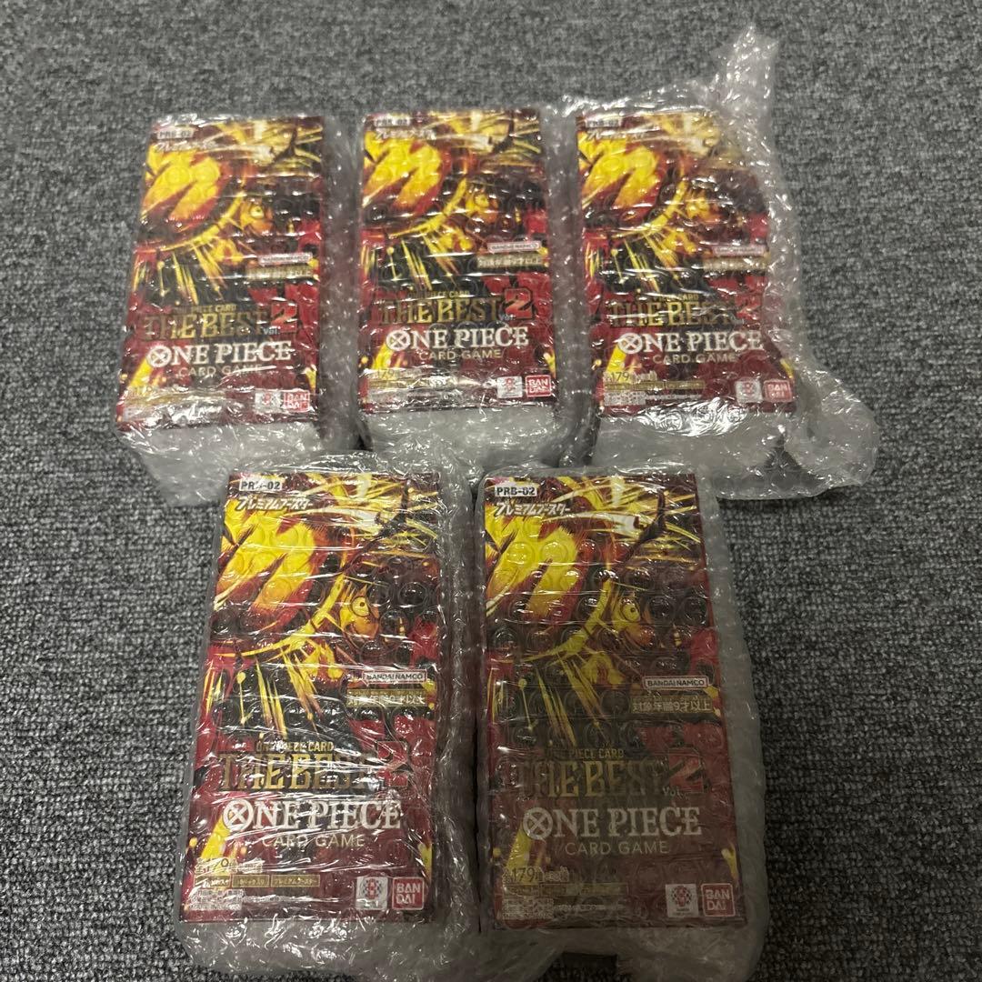 【5BOX】ワンピース カードゲーム THE BEST2 PRB-02