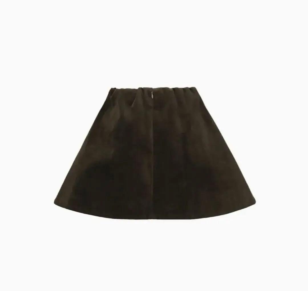 スカート Bibiy. MILA VELOUR SKIRT KHAKI