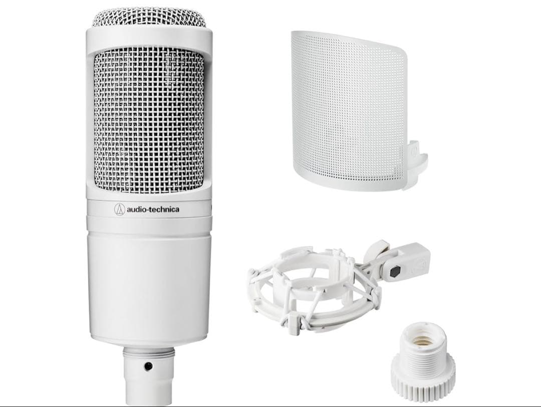 511286 新品　オーディオテクニカ AT2020 CWH コンデンサーマイク