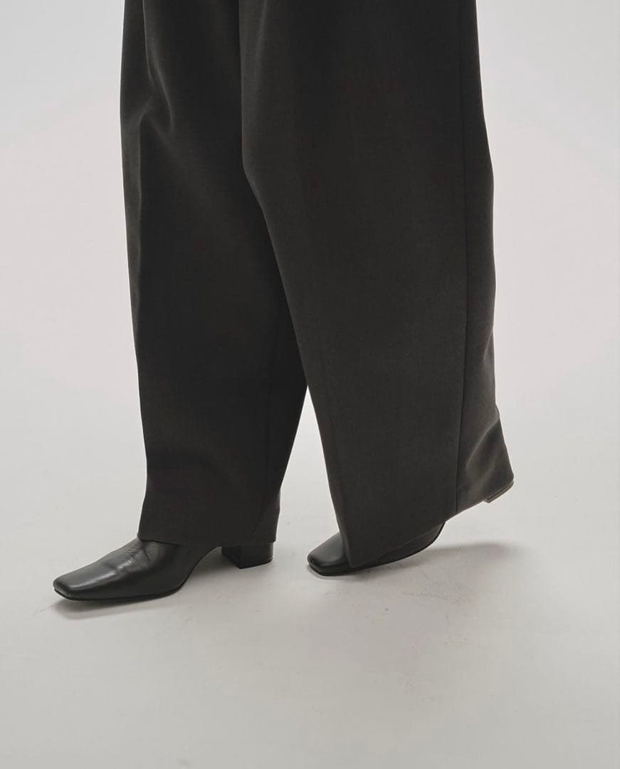 todayful★25AW Square Leather Sabot★37