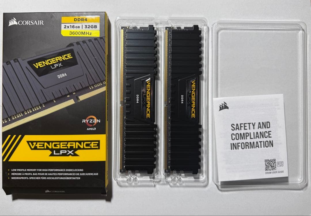 Corsair Vengeance 16GB×2枚DDR4 3600MHz