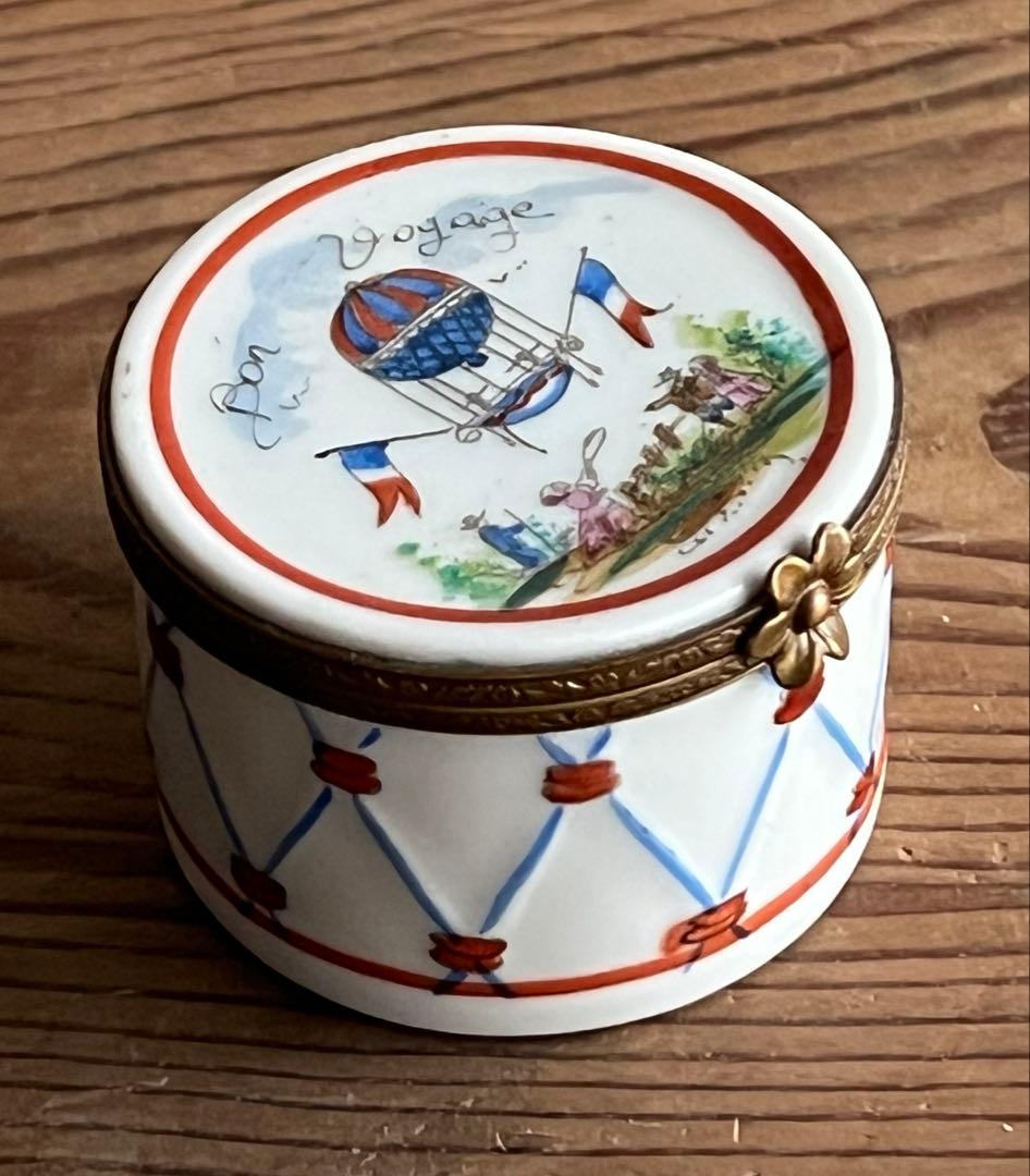 アンティーク リモージュ 蓋付 小物入れ 小箱 フランス製 ボックス