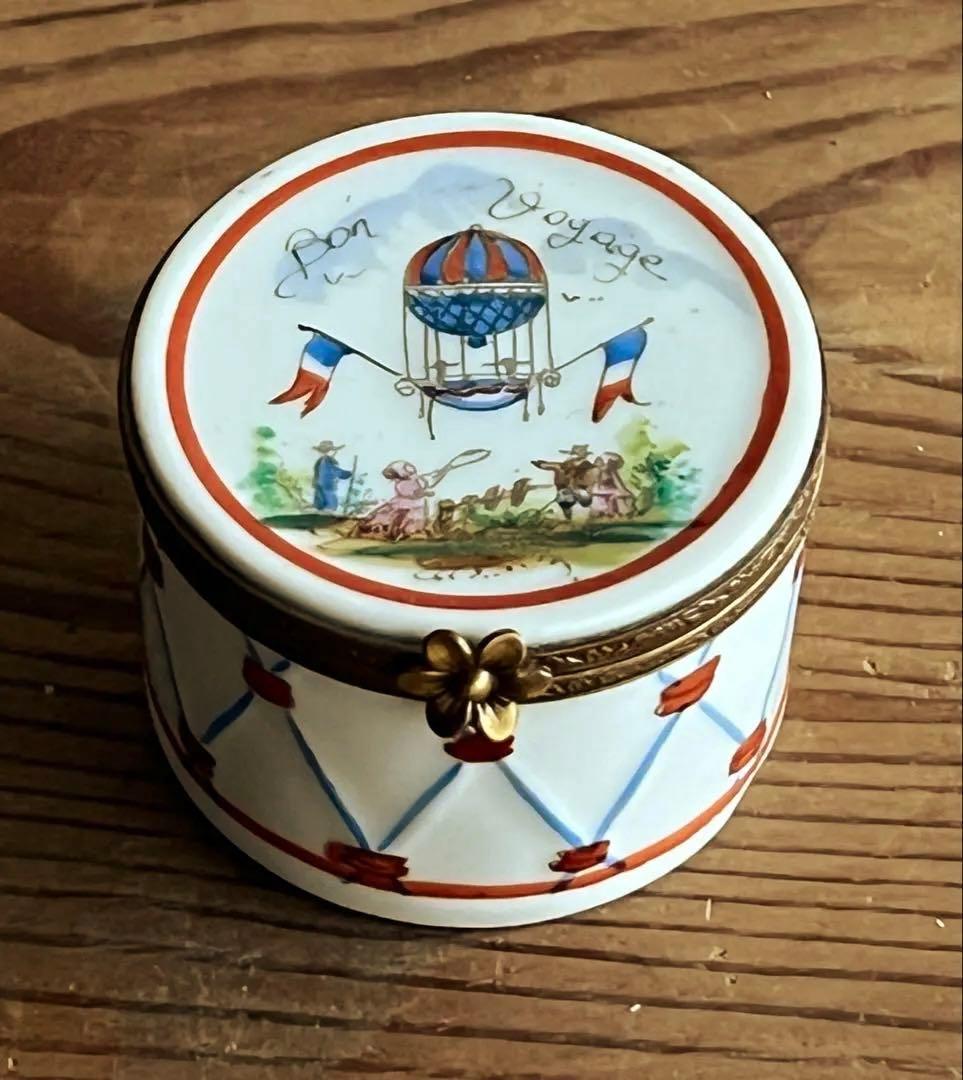 アンティーク リモージュ 蓋付 小物入れ 小箱 フランス製 ボックス