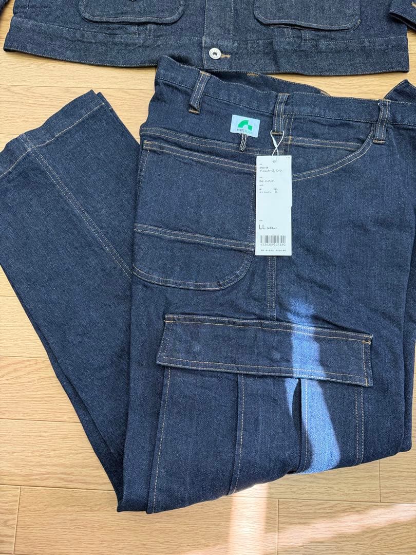 桑和　beamsdesign デニム　上下セット　サイズLL