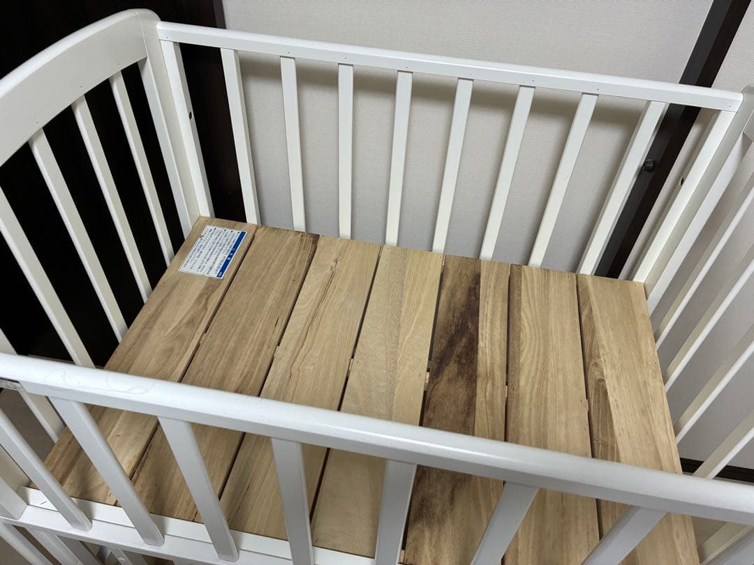 カトージ　ハイポジションミニベッド アーチ（ホワイト）　直接受け取り