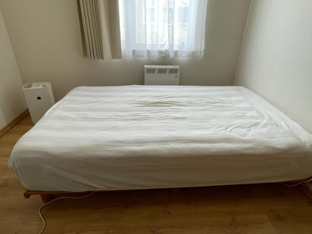 【N-Sleep】出品4/6迄 セミダブル Hard2-CR フレーム付 送料込