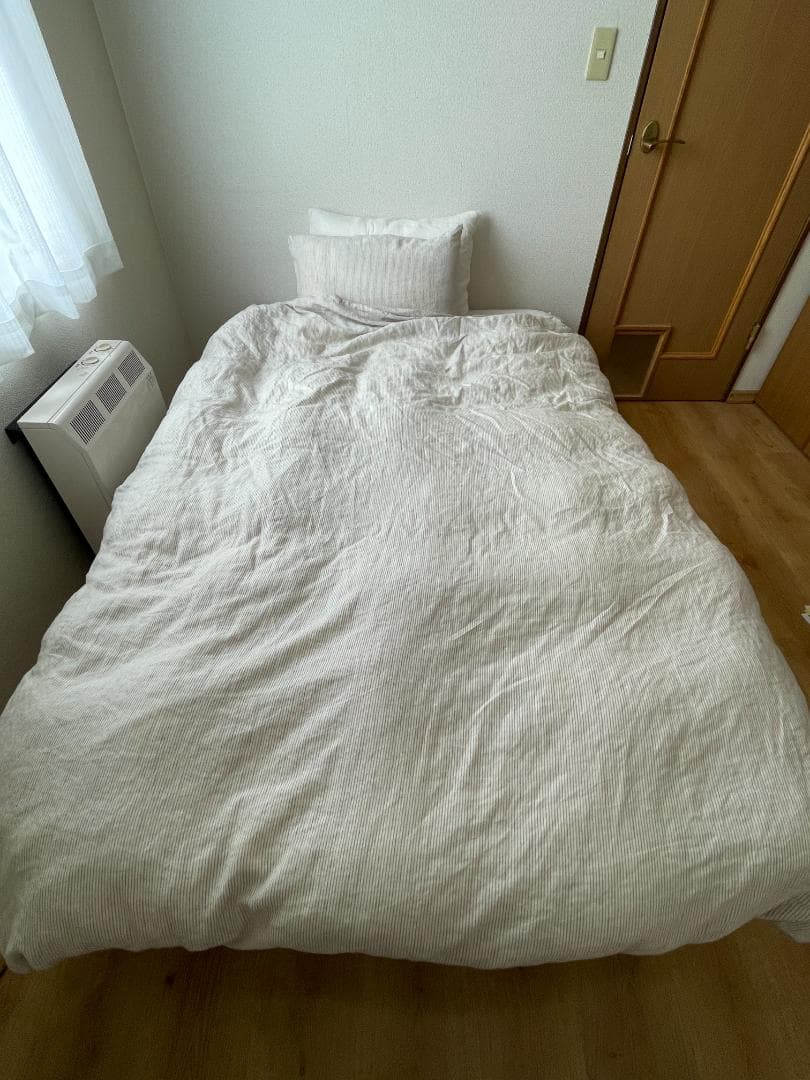 【N-Sleep】出品4/6迄 セミダブル Hard2-CR フレーム付 送料込