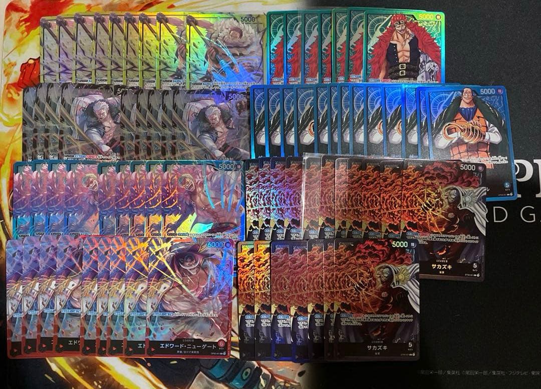 ワンピースカード　スタートデッキ　リーダー　ST L 100枚　キラミラー加工