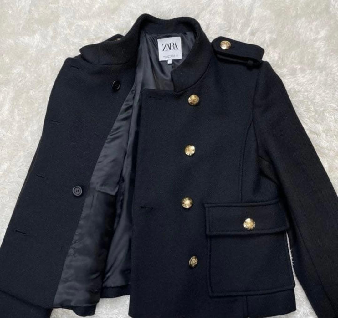 ナポレオン ジャケット 金ボタン ショート ブラック M