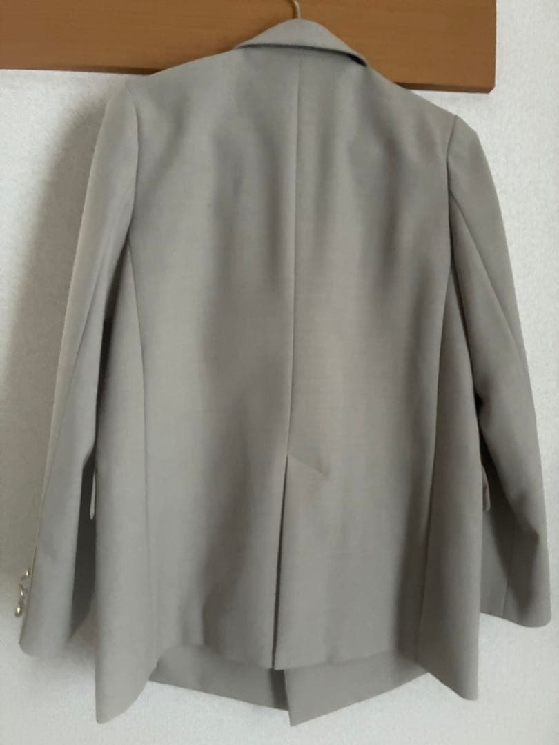 NOBLE ウールMIXツイルピークドラペルジャケット ベージュ 34