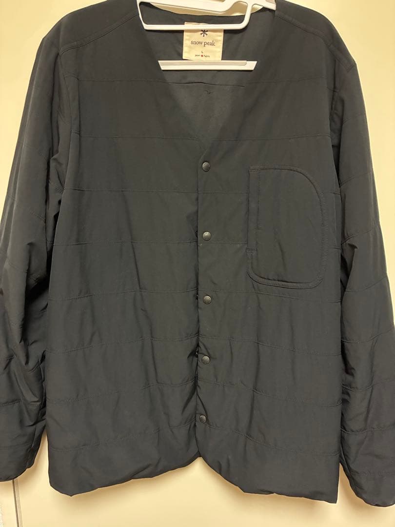 スノーピーク　フレキシブルインサレーションカーディガン ブラック Lサイズ