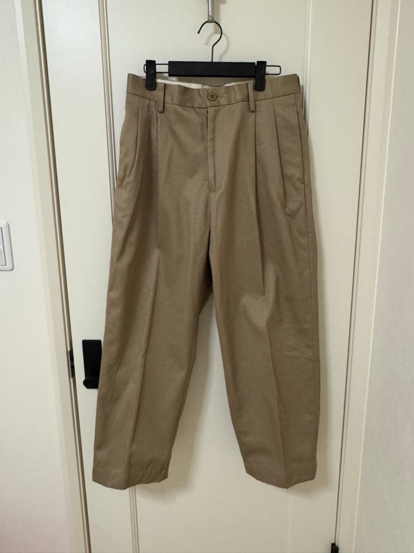 パンツ wackomaria DOUBLE PLEATED CHINO TROUSERS