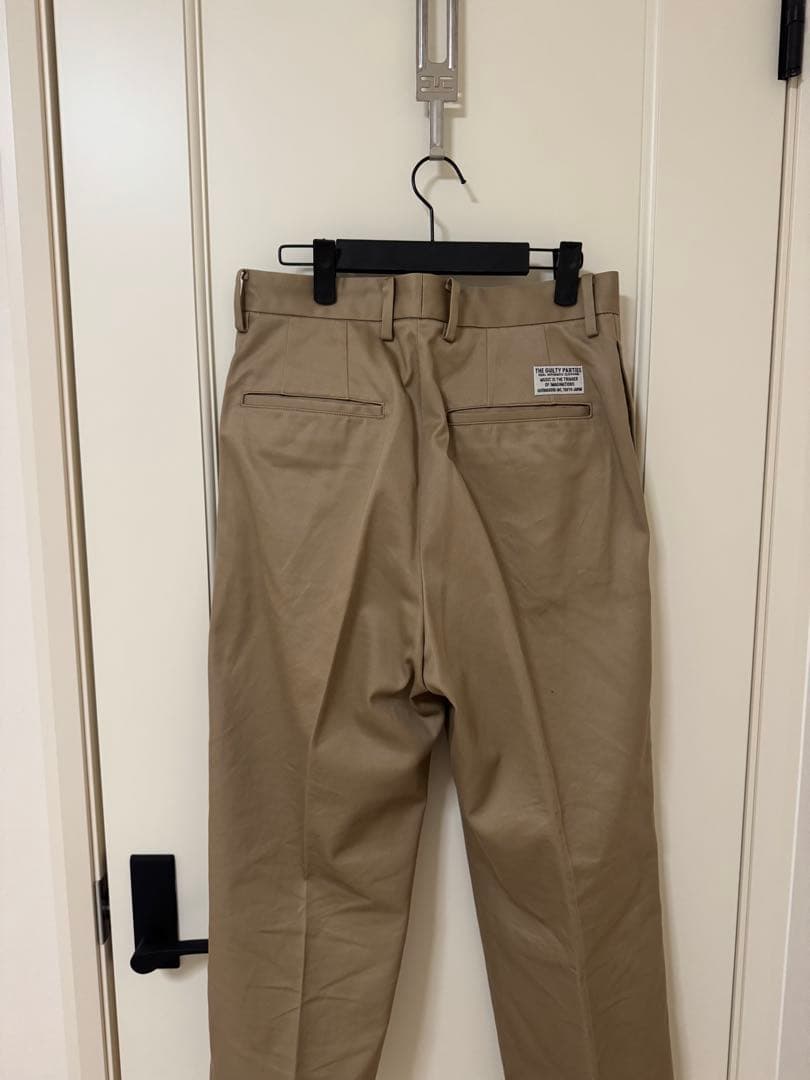 パンツ wackomaria DOUBLE PLEATED CHINO TROUSERS