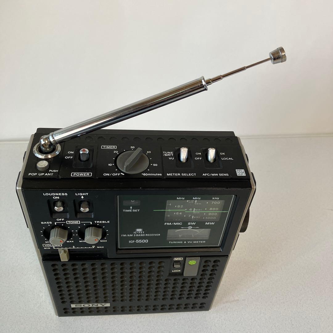 ソニーラジオ　ＩＣＦー５５００ 完動品