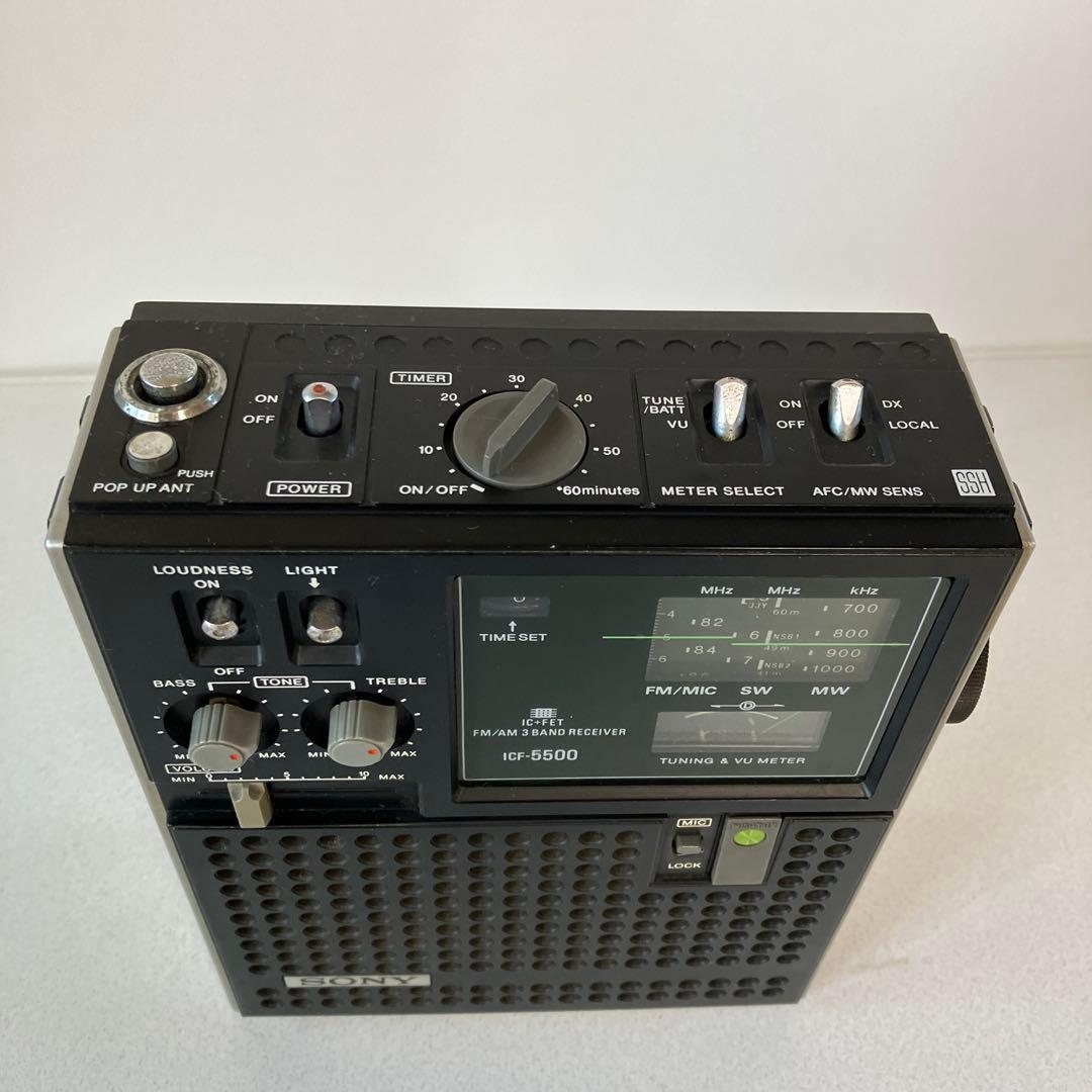 ソニーラジオ　ＩＣＦー５５００ 完動品