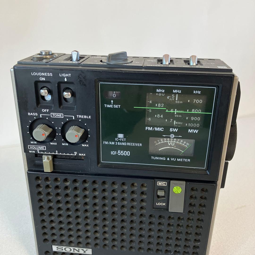 ソニーラジオ　ＩＣＦー５５００ 完動品
