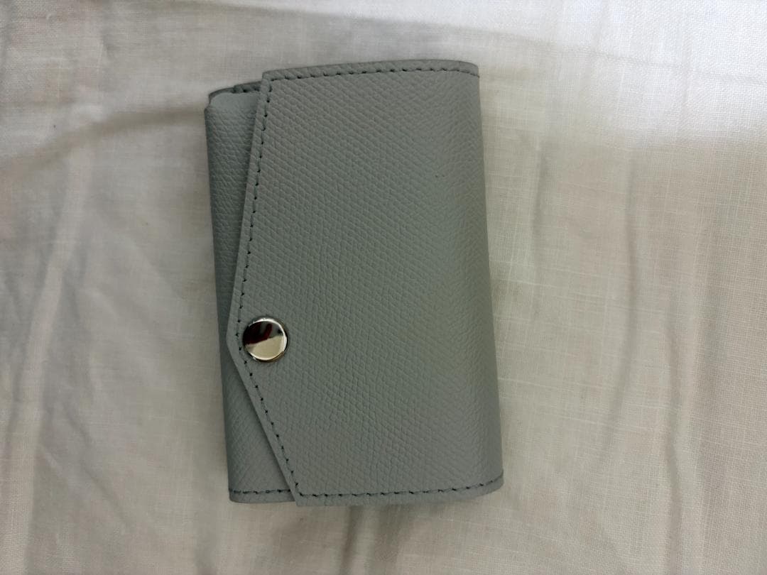 [アブラサス] 小さい財布 メンズ レディース 財布 日本製 本革 ライトグレー
