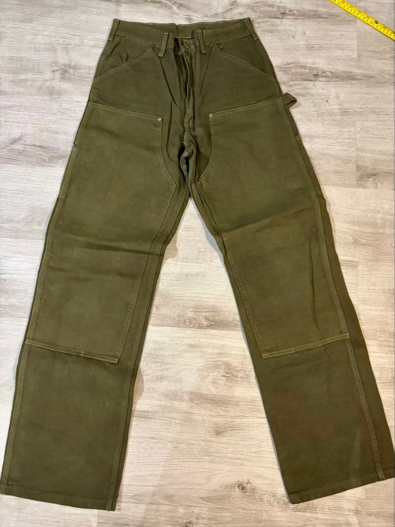 386 Carhartt USA製80s旧型B01ダブルニーレア 星タグ ダック