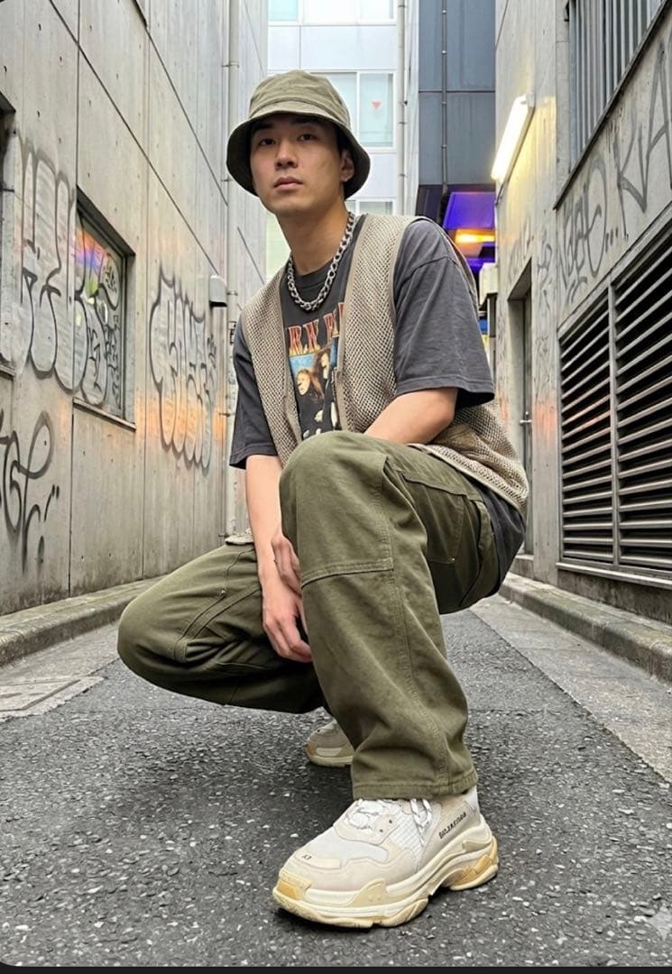 386 Carhartt USA製80s旧型B01ダブルニーレア 星タグ ダック