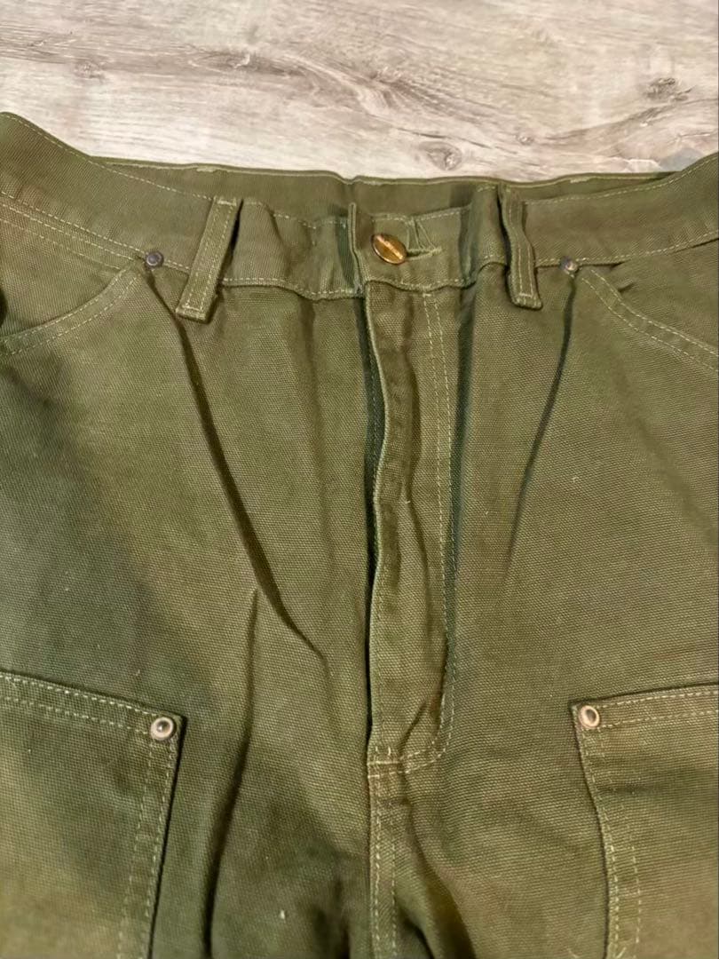 386 Carhartt USA製80s旧型B01ダブルニーレア 星タグ ダック