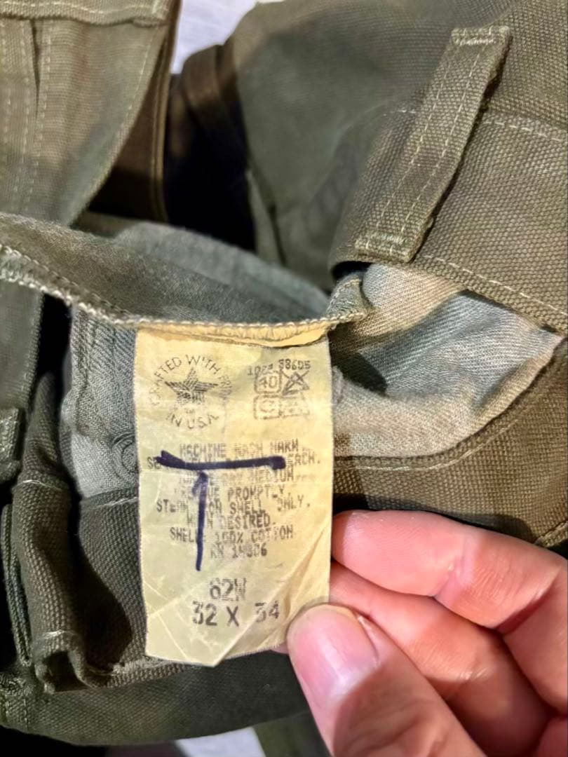 386 Carhartt USA製80s旧型B01ダブルニーレア 星タグ ダック