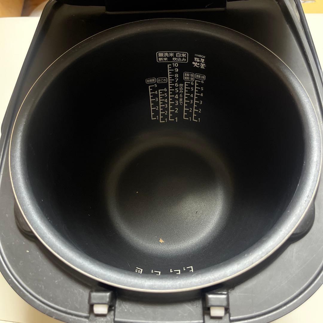 アイリスオーヤマ炊飯器10合1升IH式40銘柄炊分機極厚火釜RC-IK10-B黒