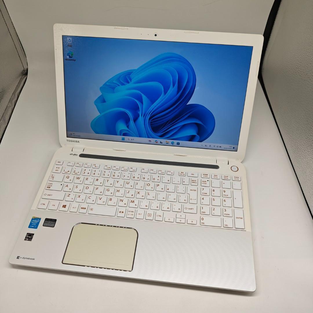 【東芝】T553 高速i7 SSD256GB 16GB ホワイト ノートPC
