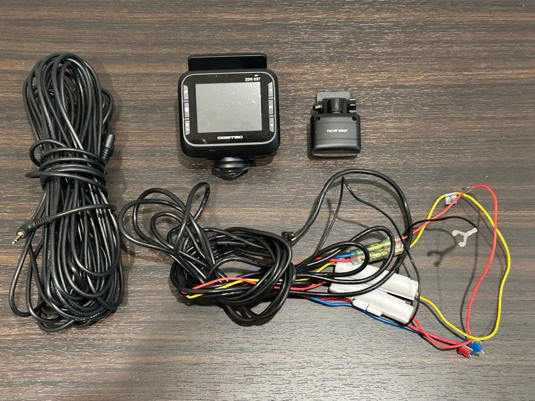 COMTEC ZDR037ドラレコ前後　360° 駐車監視直結配線付中古